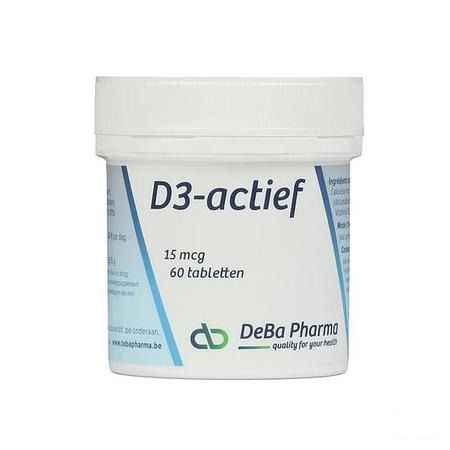D3-actif Tabletten 60x15mcg  -  Deba Pharma