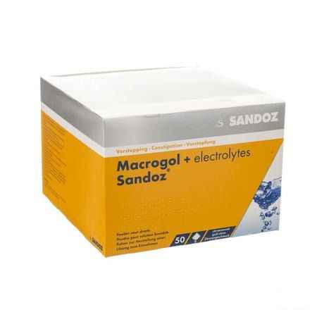 Macrogol + Electr Sandoz Poeder Ciroensmaak 50x13,7g 