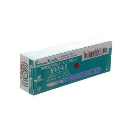 Scalpel S.m Disposable Steriel Nr10 10  -  Wm Supplies