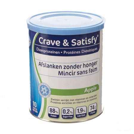Crave & Satisfy Proteines Diet.apple Poudre Pot 200 gr