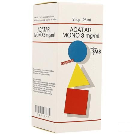 Acatar Mono 3 mg/  ml Siroop 125 ml