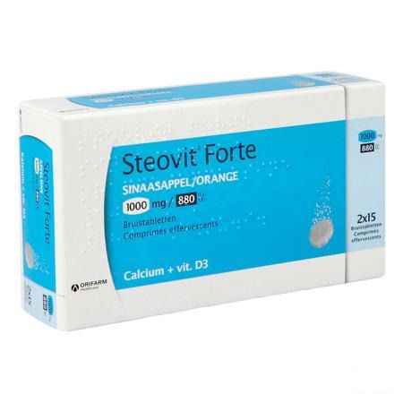 Steovit Forte 1000 mg/880 Ie/ui Comprimes Effervescents 30