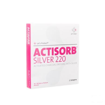 Actisorb Silver 220 Kp 10,5x10,5cm 10 Mas105de  -  Gd Medical