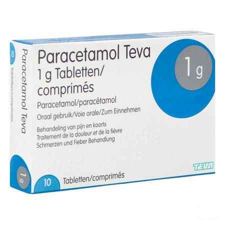 Paracetamol Teva 1 gr Tabletten 10 X 1 gr Blister 