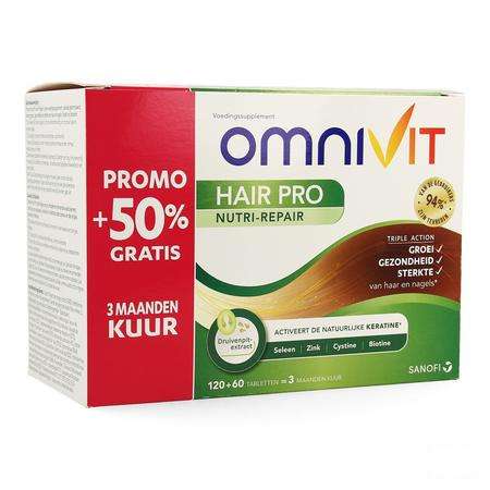 Omnivit Hair Pro Nutri Repair Comprimes 180