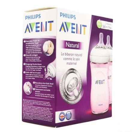 Philips Avent Zuigfles Duo Natural 260 ml  -  Bomedys