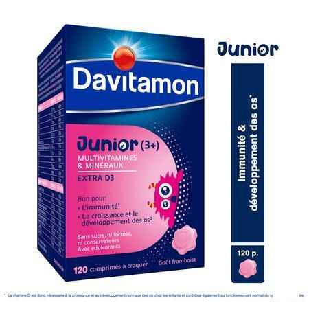 Davitamon Junior Framboos V1 Tabletten 120