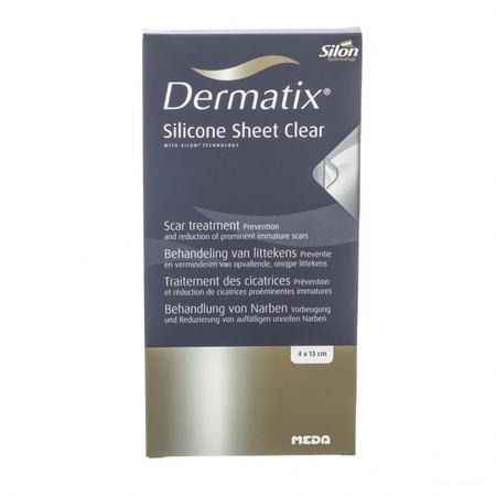 Dermatix Silicone Sheet Clear Adhesive 4x13cm 1