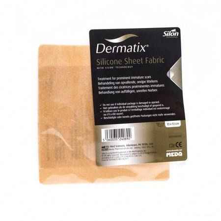 Dermatix Silicone Sheet Fabric Adhesive 13x13cm 1