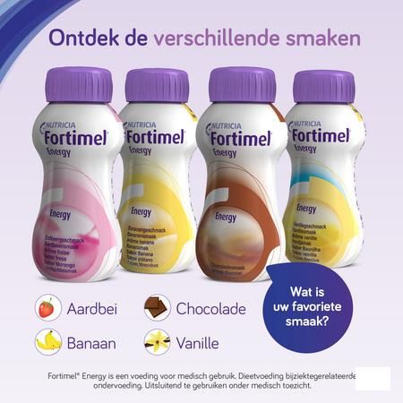 Fortimel Energy Chocolade 4x200 ml 2320497  -  Nutricia
