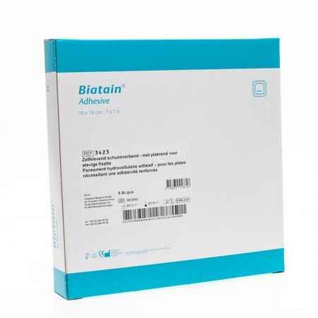 Biatain Schuimverband Adhesive 18,0x18,0cm 5 33421  -  Coloplast