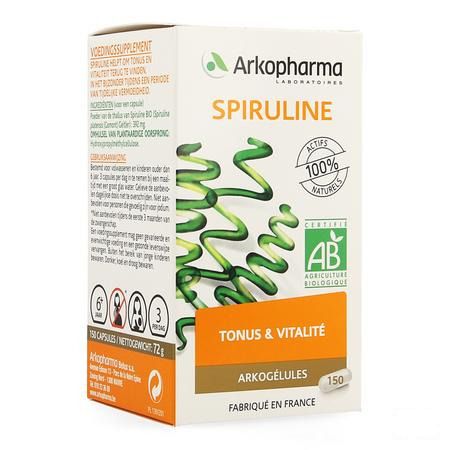 Arkogelules Spiruline Bio Capsule 150  -  Arkopharma