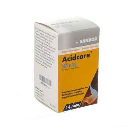 Acidcare 20 mg Sandoz Capsule Gastro Res 14 X 20 mg 