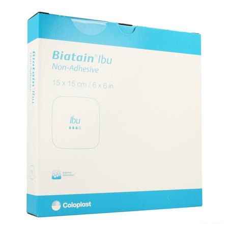 Biatain-ibu Verband N/adh + ibuprof. 15x15,0 5 34115  -  Coloplast