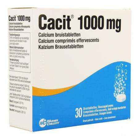 Cacit 1000 Bruistabletten Tube 30 X 1000 mg 