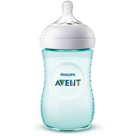 Philips Avent Natural 2.0 Zuigfles 260 ml Groenblauw Scf033/15  -  Bomedys
