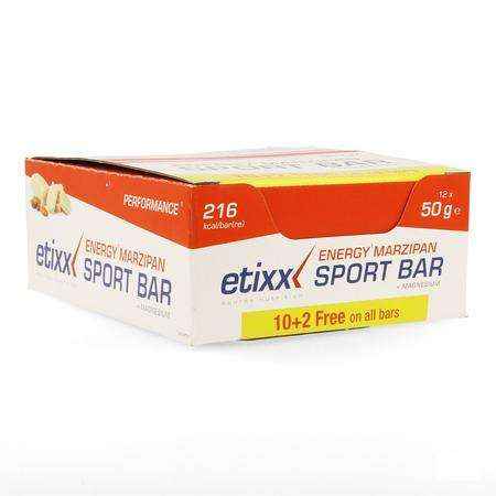 Etixx Energy Marzipan Sport Bar 12x50 gr 