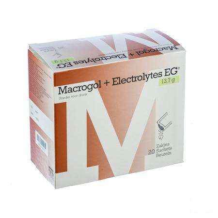 Macrogol + electrolytes EG 13,7g Poeder Zakjes 20  -  EG