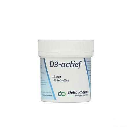 D3-actif Tabletten 60x15mcg  -  Deba Pharma