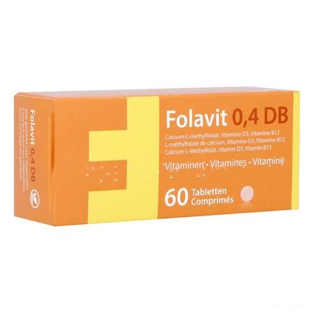 Folavit 0,4 mg Db Comp 60  -  Kela Pharma