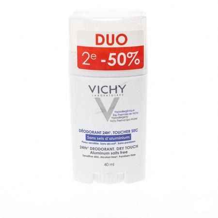 Vichy Deo P React. S/Sel Alu Stick 24H Duo 2X40 ml