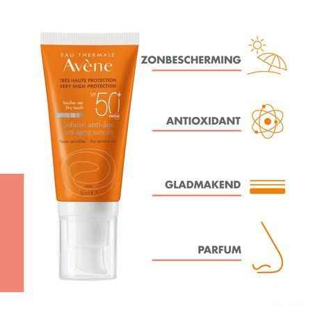 Avene Zonnecreme Ip50 + Anti age 50 ml  -  Avene