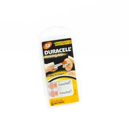Duracell Easytab Pile Auditive Da13 6 Orange