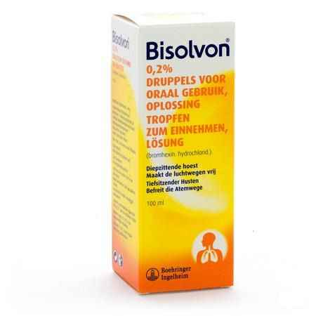 Bisolvon Oplossing Oraal 1x100 ml 2 mg/ml