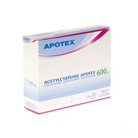 Acetylcysteine Apotex Zakjes 14 X 600 mg