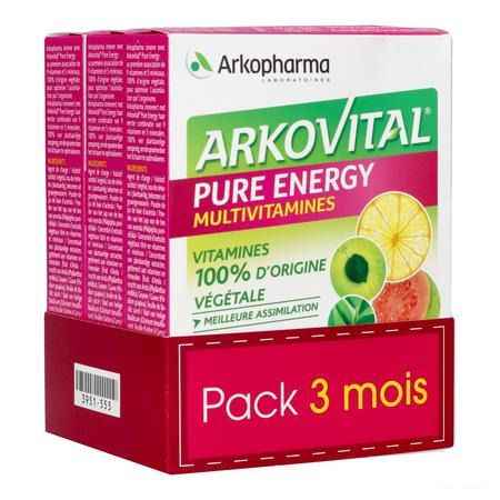Arkovital Pure Energy 3mois Comprimes 3x30  -  Arkopharma