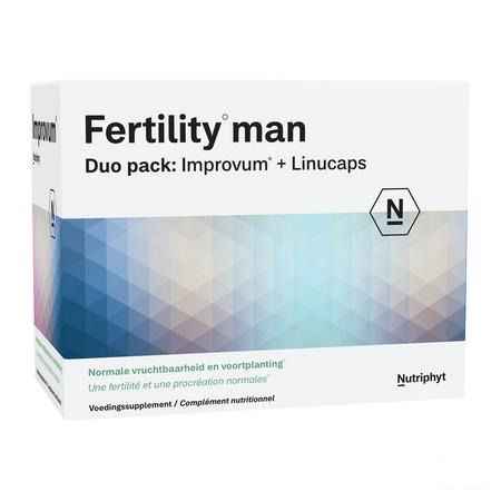 Fertility Man Duo 60 Comprimes Improv. + 60 Capsule  -  Nutriphyt