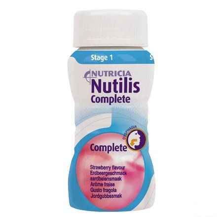 Nutilis Complete Stage 1 Aardbei Flacon 4x125 ml  -  Nutricia