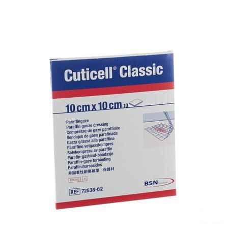 Cuticell Classic Gaaskompres 10,0x10cm 10 7253802