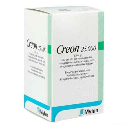 Creon 25000 Capsule Maagsapresist Hard 100 X 300 mg 
