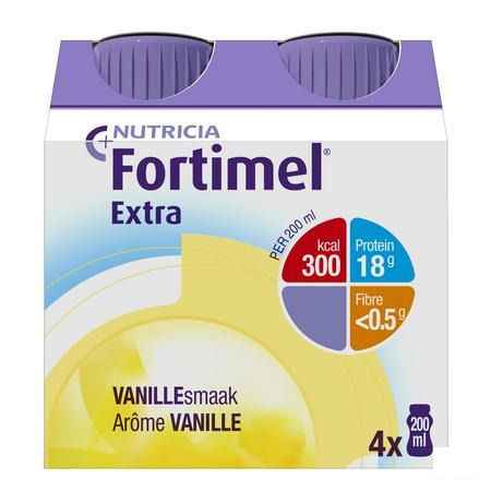 Fortimel Extra Vanille 4x200 ml 2401511  -  Nutricia