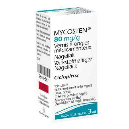 Mycosten 80 mg/g Medische Nagellak Flacon 1 3 ml