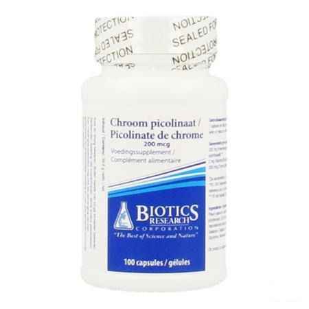 Biotics Chroom Picolinaat 200mcg 100 capsules  -  Energetica Natura