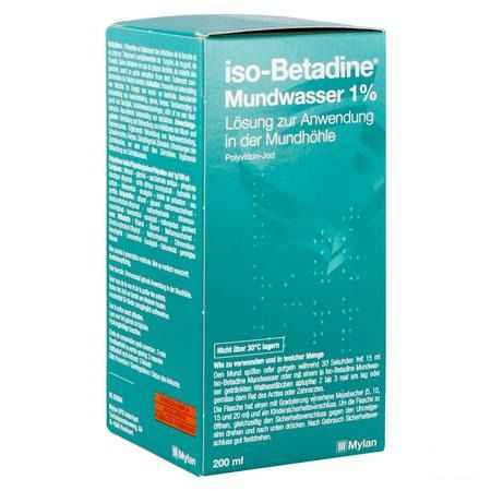 Iso Betadine 1% Mondwater 200 ml Ready To Use