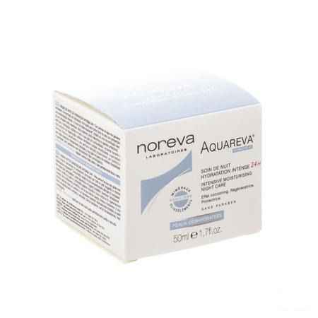 Aquareva Soin Nuit Hydratation Intens 24h 50 ml  -  Noreva Led