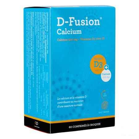 D-Fusion Calcium 500/1000 Kauwtabl 60