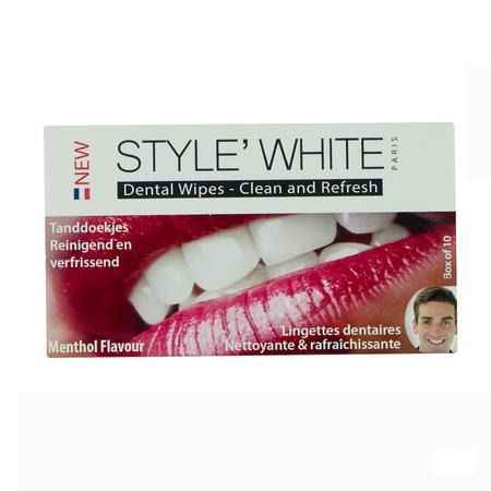 Style White Tanddoekjes Reinigend Verfrissend 10