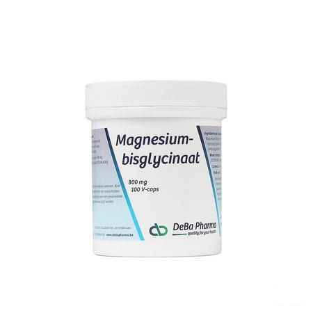 Magnesiumbisglycinaat 800Mg V-Caps 100  -  Deba Pharma