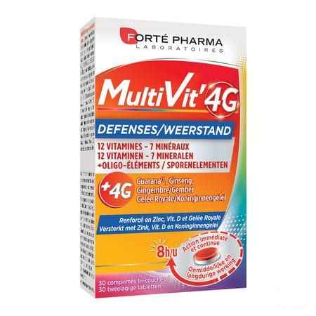 Multivit' 4g Weerstand Tabletten 30  -  Forte Pharma