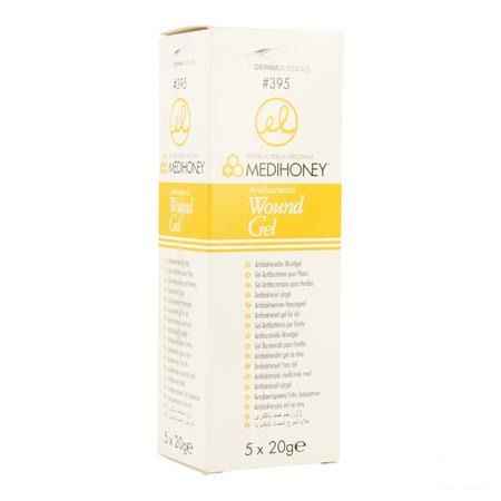 Medihoney Gel Anti bact Pour Plaies Tube 5x20 gr