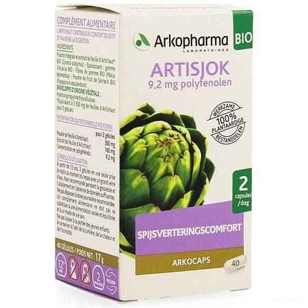 Arkogelules Artichaut Bio Capsule 40  -  Arkopharma