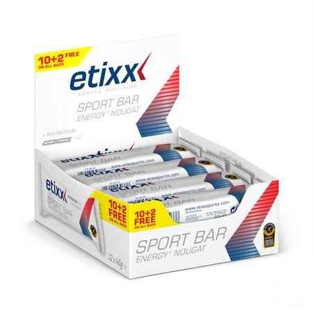 Etixx Energy Sport Bar Nougat 12x40 gr 