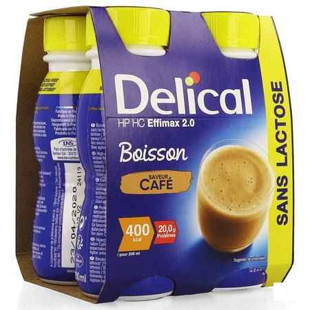 Delical Effimax 2.0 Koffie 4x200 ml  -  Bs Nutrition