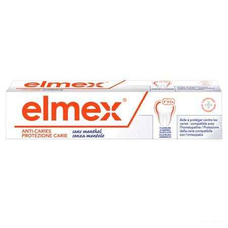 Dentifrice Elmex Sans Menthol Tube 75 ml