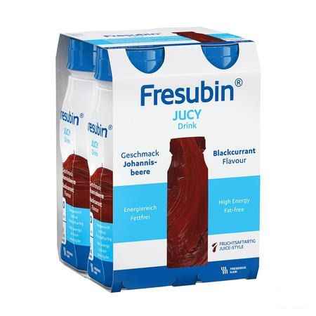 Fresubin Jucy Drink Cassis Easy Bottle 4x200 ml  -  Fresenius