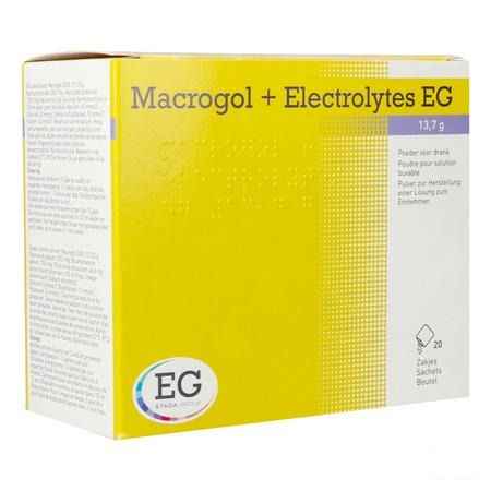 Macrogol + electrolytes EG 13,7g Poeder Zakjes 20  -  EG